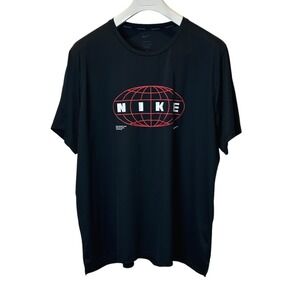 Nike Dri-FIT T-Shirt‎ Athletic Training Tee Black Graphic Performance  Size XXL